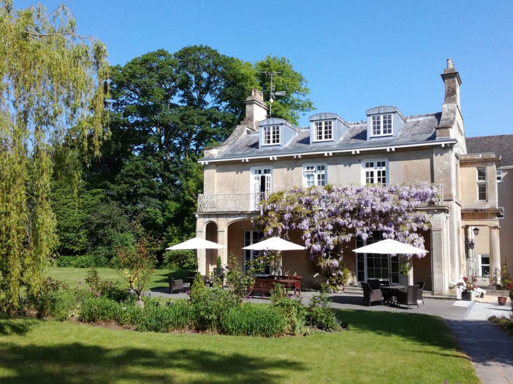 Chiseldon House Hotel & Restaurant with its wisteria in full summertime bloom