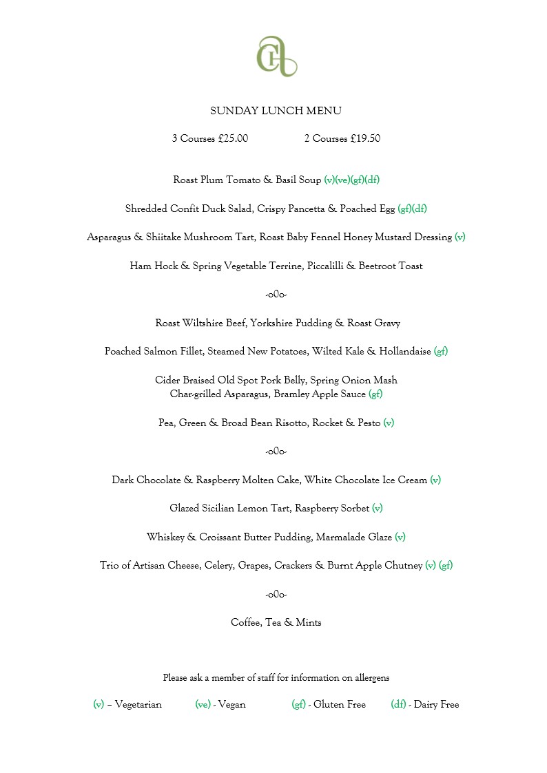 Are you on the search for Sunday lunch in the Swindon area?